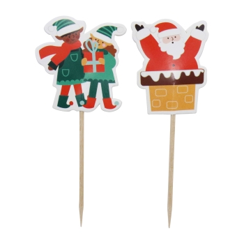 Cupcake & Topper Set of 24 - Santa's Coming To Town